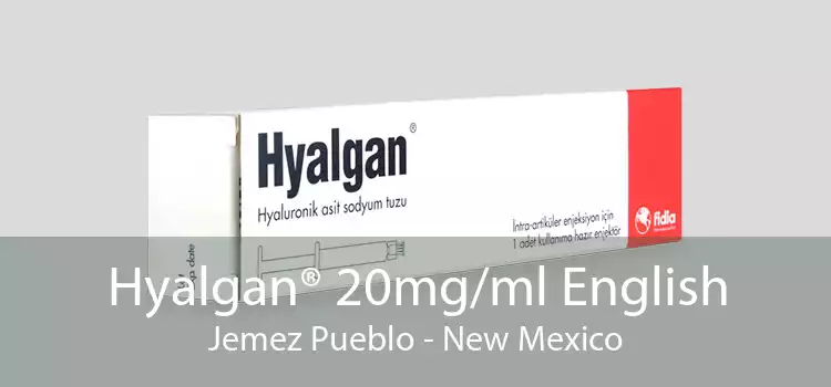 Hyalgan® 20mg/ml English Jemez Pueblo - New Mexico